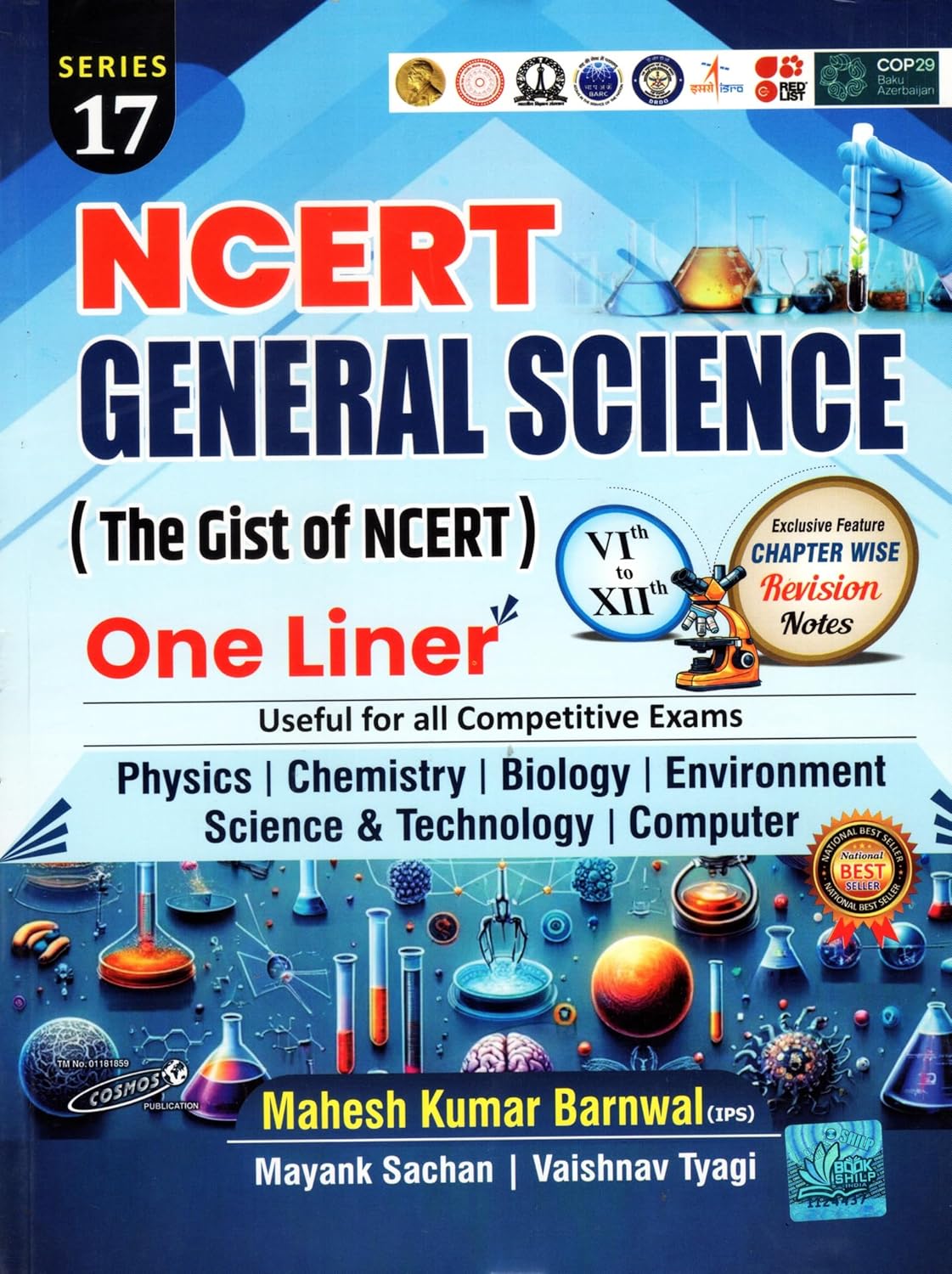 Mahesh Kumar Baranwal NCERT General Science One Liner Book for Competitive Exams, English Medium Series